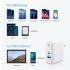 Anker PowerPort PD+ 18W Type-C + 15W USB-A with LED Indicator, UK Plug Wall Charger - White